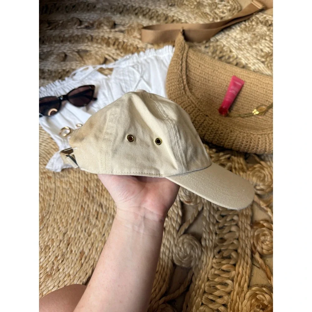 Adidas Originals Trefoil Baseball Cap‎ Beige Khaki Adjustable Dad Hat Women
